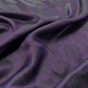 Lin01/EE- Art Deco Purple Viscose Acetate Lining