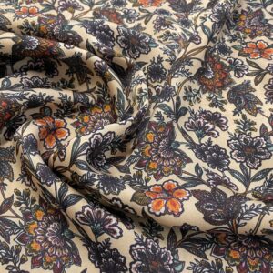 V23/EE - Autumn Garden Viscose Satin