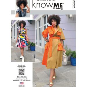 Know Me Sewing Pattern - ME2020 - Misses’ and Women’s Wrap Dress With Belt