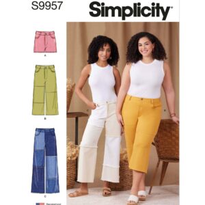 Simplicity Sewing Pattern - S9957 - Misses’ and Women’s Shorts and Trousers