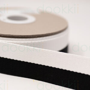 Web14/FF - Black and White Striped Webbing (38mm wide)