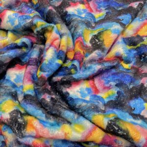 FP01/EE - Watercolour Rainbow Galaxy Digital Bubs Fleece