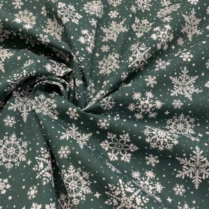 ChrPC/06 - Christmas Snowflakes Polycotton