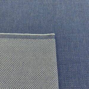 D16/EE - Indigo Reversible Herringbone Jacquard Denim