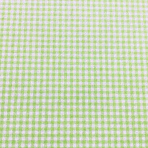 Off White & Apple Green Felt Gingham Sheet