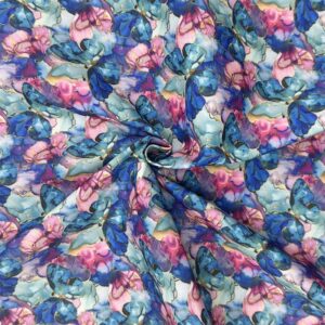 PC05/EE  - Marble Batik Butterflies Polycotton