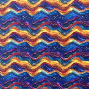 PC04/EE  - Groovy Waves Polycotton