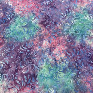 Bk03/FF - Bali Batiks - Daisy Scroll Jewel
