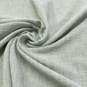 P03/FF - Linen Look Soft Sage Crinkle Polyester
