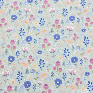 Flor14/FF - Butterfly Garden - Floral Meadow Green