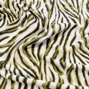 V26/FF - Zebra Safari Print Viscose Poplin