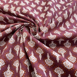 C46/FF - Cognac Bloom Indian Cotton