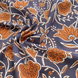 C47/FF - Midnight Marigold Cotton