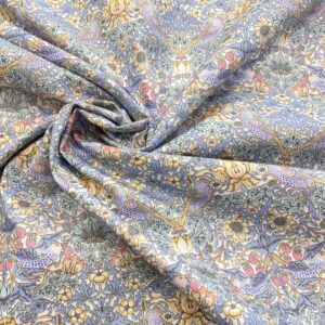 C63/FF - Strawberry Thief Cornflower Cotton Percale