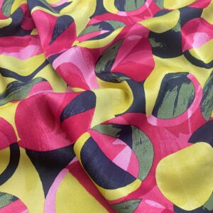 V38/FF - Citrus Bloom Viscose Satin