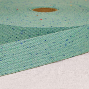 Web32/FF - Mottled Teal Blue Webbing (30mm Wide)
