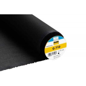 Vlieseline Black Lightweight Woven Cotton Fusible Interfacing G710