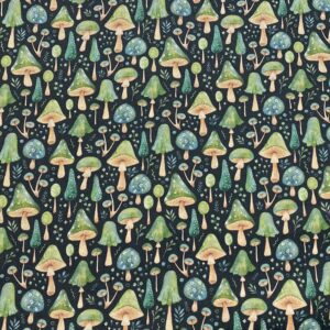 Bla08/FF - In The Forest - Mushrooms Black