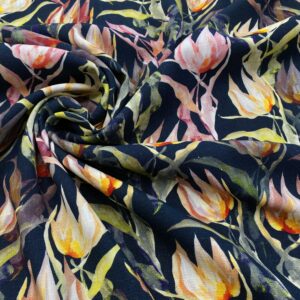 V01/GG - Magnolia Twilight Viscose Linen