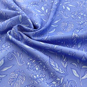 V03/GG - Grecian Blues Olive Garden Viscose (Victoria Louise Designs)