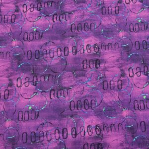 Pur03/GG - Layers of Time - Oblong Circles Fuchsia