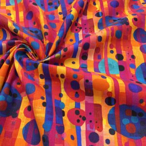 C14/GG - Little Johnny Sunset Abstract Babycord