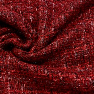 Su19/GG - Scarlet Lurex Polyester Tweed